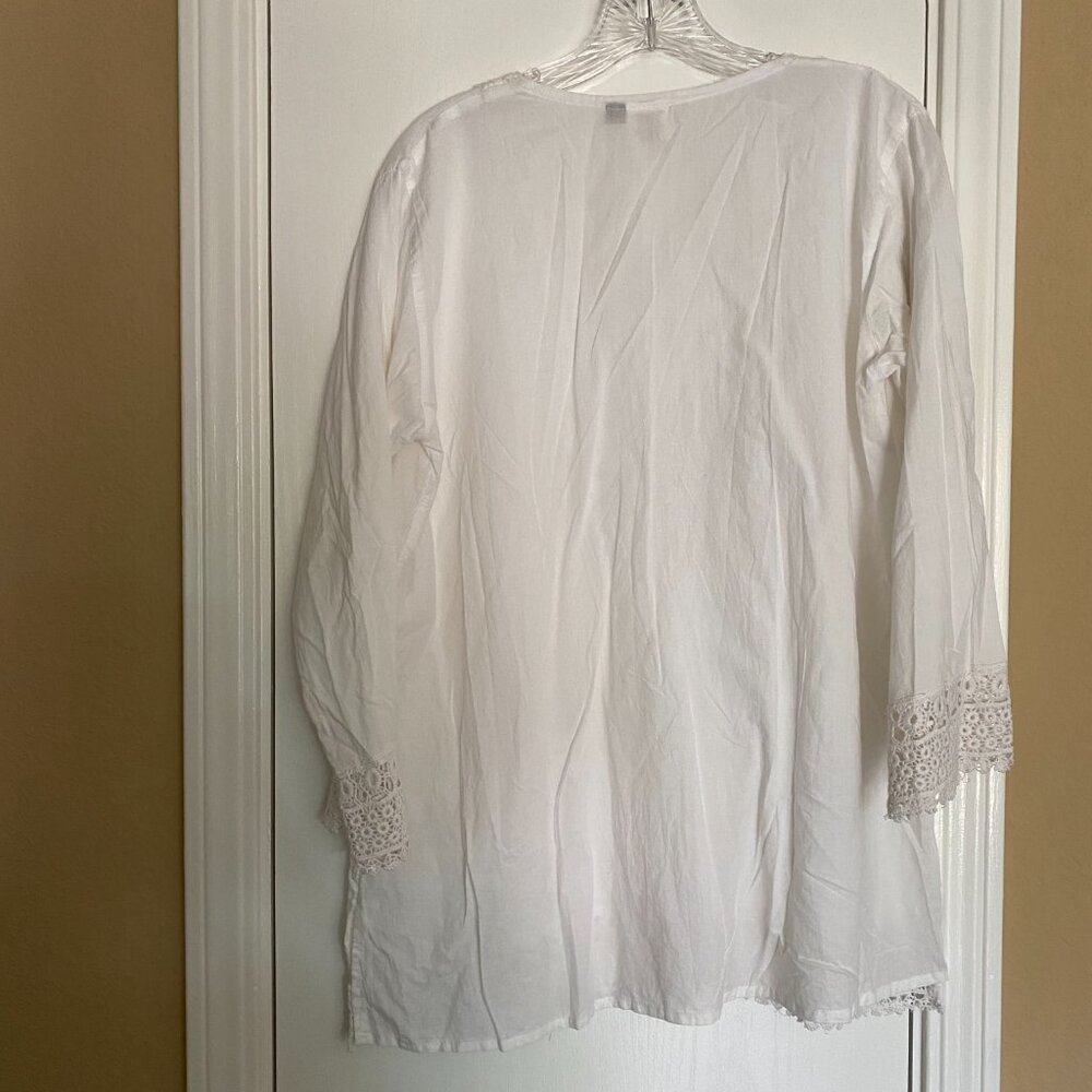 asha cotton crochet tunic top - Picture 5 of 5